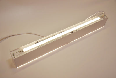 Zeta 1.8" x  8FT LED Linear Fixture, 8000 Lumens, Wattage and CCT Selectable, Diffuser, 120-277V