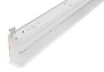White metal linear actuator with sleek industrial design and mounting holes for 2ft led cove lights cct selectable