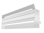 White industrial 2ft led cove light fixture with sleek rectangular design and cct selectable wattage and color temperature