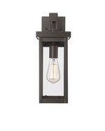 Millennium Lighting 1 Light 6" Outdoor Wall Sconce, Black or Bronze Finish, Barkeley Collection