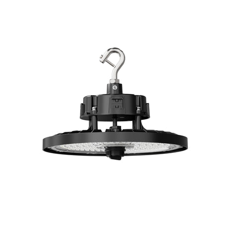 Aries G3 LED UFO High Bay, 80/100/150 Wattage Selectable, 120-277V, 21,000 Lumen, CCT Selectable, Black Finish, Comparable to 320-400 Watt Fixture Aries G3 LED UFO High Bay, 80/100/150 Wattage Selectable, 120-277V, 21,000 Lumen, CCT Selectable, Black Finish, Comparable to 320-400 Watt Fixture