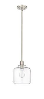 Mini-Pendant Light, Brushed Nickel, Matte Black, Modern Gold Finish, Asheville Collection