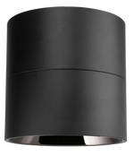 6" LED Cylinder Light Fixture, 4400 Lumens, Wattage Selectable, 2700K, 3000K, 3500K, or 4000K, 120-277V, Black Finish, Trim Options