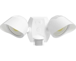 LED Smart Bullet Flood with Motion Sensor, 2645 Lumen Max, Wattage and CCT Selectable, 120V, Bronze or White Finish