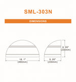 LED Architectural Full Cut Off Wall Pack, 8621 Lumen Max, Wattage 72/50/30/15W and CCT Selectable 3000K/4000K/5000K, 120-277V