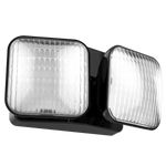 LED Remote Double Head Emergency Light, White or Black Finish