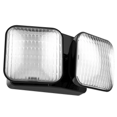 LED Remote Double Head Emergency Light, White or Black Finish