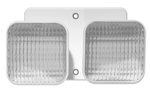 LED Remote Double Head Emergency Light, White or Black Finish