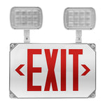exit sign combo red lettering