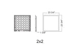 2X2 Foot LED Flat Panel, 4375 Lumen Max, Wattage and CCT Selectable, 120-277V
