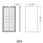 2X4 Foot LED Flat Panel, 5625 Lumen Max, Wattage and CCT Selectable, 120-277V
