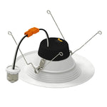 6" LED Retrofit Downlight, 900 Lumens, 10.5W, CCT Selectable, Baffle Trim, 120V