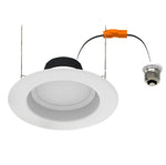 6" LED Retrofit Downlight, 900 Lumens, 10.5W, CCT Selectable, Smooth Trim, 120V