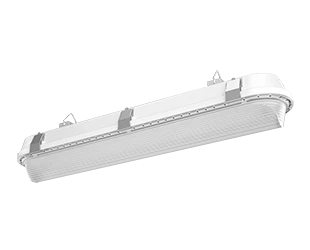 2 Foot LED Linear Washdown Fixture, 3683 Lumen Max, Wattage and CCT Selectable, 120-277V