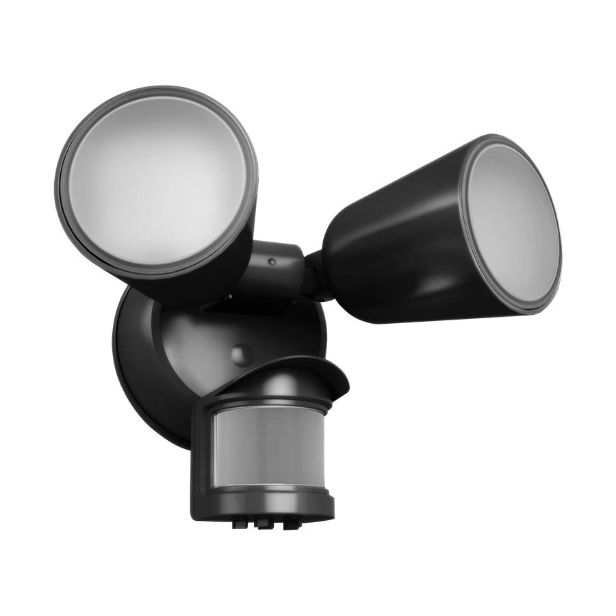 LED Security Light, 2,096 Lumen Max, 20W, CCT Selectable, 120V, Bronze, Black or White