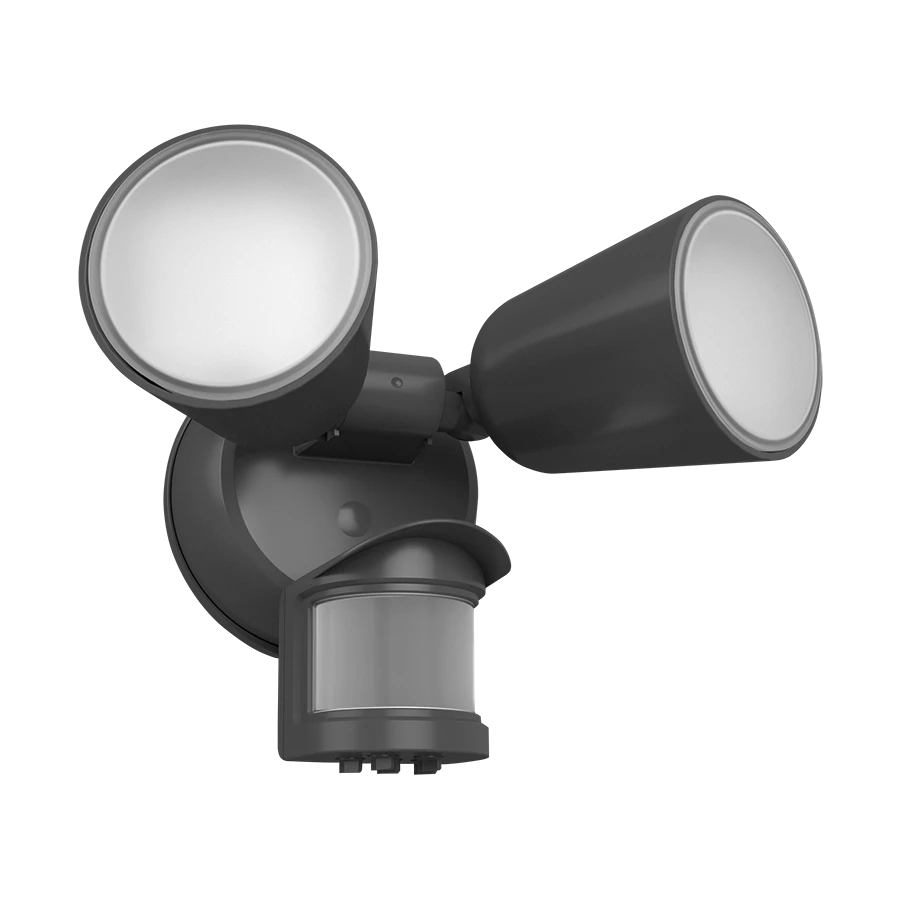 LED Security Light, 2,096 Lumen Max, 20W, CCT Selectable, 120V, Bronze, Black or White