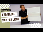 2 x 4 Foot Concord G5 LED Center Basket Troffer, 5600 Lumen Max, Wattage and CCT Selectable, Dimmable, 120-277V