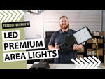 LED Premium Area/Parking Lot Light, 40,800 Lumen Max, Wattage and CCT Selectable, T3, T4, T5 Optics, 120-277V
