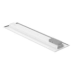 1x4 LED Architectural Grille Troffer, 4320 Lumen Max, Wattage and CCT Selectable, 120-277V
