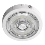 Round LED Garage and Ceiling Light, 6750 Lumen Max, Wattage and CCT Selectable, 120-277V, Sensor Ready, White Finish