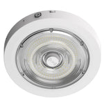 Round LED Garage and Ceiling Light, 10,800 Lumens, 40W/60W/80W Selectable, 120-277V, CCT Selectable 3000K/4000K/5000K, White Finish