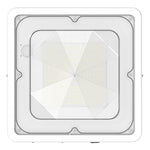 Square LED Garage and Ceiling Light, 10,400 Lumens, 40W/60W/80W Selectable, 120-277V, CCT Selectable 3000K/4000K/5000K, White Finish
