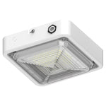Square LED Garage and Ceiling Light, 3,900 Lumens, 10W/20W/30W Selectable, 120-277V, CCT Selectable 3000K/4000K/5000K, White Finish