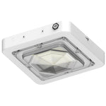 Square LED Garage and Ceiling Light, 7,800 Lumens, 30W/45W/60W Selectable, 120-277V, CCT Selectable 3000K/4000K/5000K, White Finish