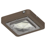 Square LED Garage and Ceiling Light With Emergency Backup Light, 7,800 Lumens, 30W/45W/60W Selectable, 120-277V, CCT Selectable 3000K/4000K/5000K, Bronze Finish