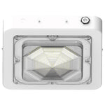 Square LED Garage and Ceiling Light, 7,800 Lumens, 30W/45W/60W Selectable, 120-277V, CCT Selectable 3000K/4000K/5000K, White Finish