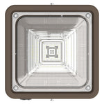 Square LED Garage and Ceiling Light, 3,900 Lumens, 10W/20W/30W Selectable, 120-277V, CCT Selectable 3000K/4000K/5000K, Bronze Finish