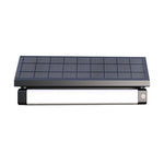 Black solar road stud light with sleek rectangular design and white led bar 1000 lumens 8w cct selectable 3000k 6000k