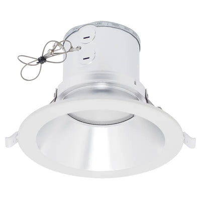8" LED ROUND COMMERCIAL RECESSED LIGHT, 15W, 1275 LUMENS, CCT SELECTABLE, 120-277V, HAZE OR WHITE