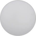 Round edge-less architectural flush mount ceiling light with smooth white frosted glass and selectable cct flush mount ceiling