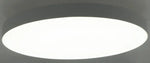 Round edge-less architectural flush mount ceiling light with circular design and soft white led illumination