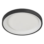 19" Flush Mount Ceiling Light, 2100 Lumens, 30W, CCT Selectable, 120V, White or Black Finish