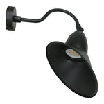 11" LED Gooseneck Barn Light, 5250 Lumen Max, Wattage and CCT Selectable, 120-277V, Integrated Photocell, Black, White, Bronze or Silver Finish