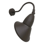 11" LED Gooseneck Barn Light, 5250 Lumen Max, Wattage and CCT Selectable, 120-277V, Integrated Photocell, Black, White, Bronze or Silver Finish