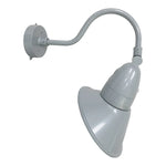 11" LED Gooseneck Barn Light, 5250 Lumen Max, Wattage and CCT Selectable, 120-277V, Integrated Photocell, Black, White, Bronze or Silver Finish