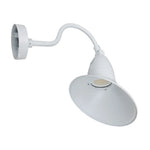 11" LED Gooseneck Barn Light, 5250 Lumen Max, Wattage and CCT Selectable, 120-277V, Integrated Photocell, Black, White, Bronze or Silver Finish