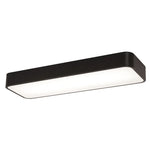 2FT LED Surface Ceiling Light, 3000 Lumen Max, Wattage and CCT Selectable, 120-277V, White or Black Finish