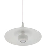 11" Decorative 2 Level Pendant Light, 600 Lumens, 12W, CCT Selectable, Black or White Finish