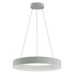 24" LED Hollow Round Up/Down Pendant Light, 2000 Lumens, 40W, CCT Selectable, 120-277V, Black or White Finish