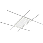 2X4 Square LED Linear Fixture, 13200 Lumen Max, Wattage and CCT Selectable, 120-277V