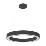 24" LED Round Up/Down Pendant Light, 4000 Lumen Max, Wattage and CCT Selectable, 120-277V
