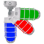 RGBW Vapor-Tight with Adjustable Angle and Photocell, 2000 Lumen Max, Wattage Selectable, 120-277V