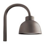 12" Dome Light with Bell Arm, 4000 Lumen Max, Wattage and CCT Selectable, 120V, White, Black or Bronze Finish