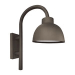 12" Dome Light with Bell Arm and Back Plate, 4000 Lumen Max, Wattage and CCT Selectable, 120V, White, Black or Bronze Finish