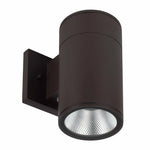 4" LED Outdoor Wall Mount Cylinder Light, 1200 Lumens, 15W, CCT Selectable, 120V, Bronze, Brushed Nickel, White or Black Finish