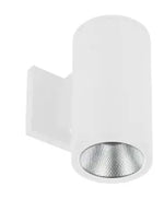 4" LED Outdoor Wall Mount Cylinder Light, 1200 Lumens, 15W, CCT Selectable, 120V, Bronze, Brushed Nickel, White or Black Finish